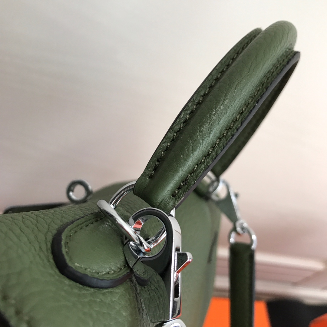 Hermes Kelly 32cm Handbag Shoulder Bag in Forest Green Togo Leather